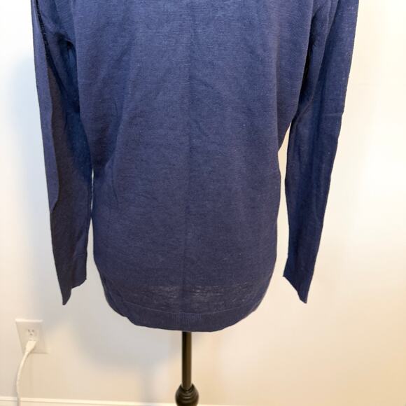 Lilly Pulitzer V Neck Blaine Tunic Sweater In True Navy Size Small New - Picture 10 of 13